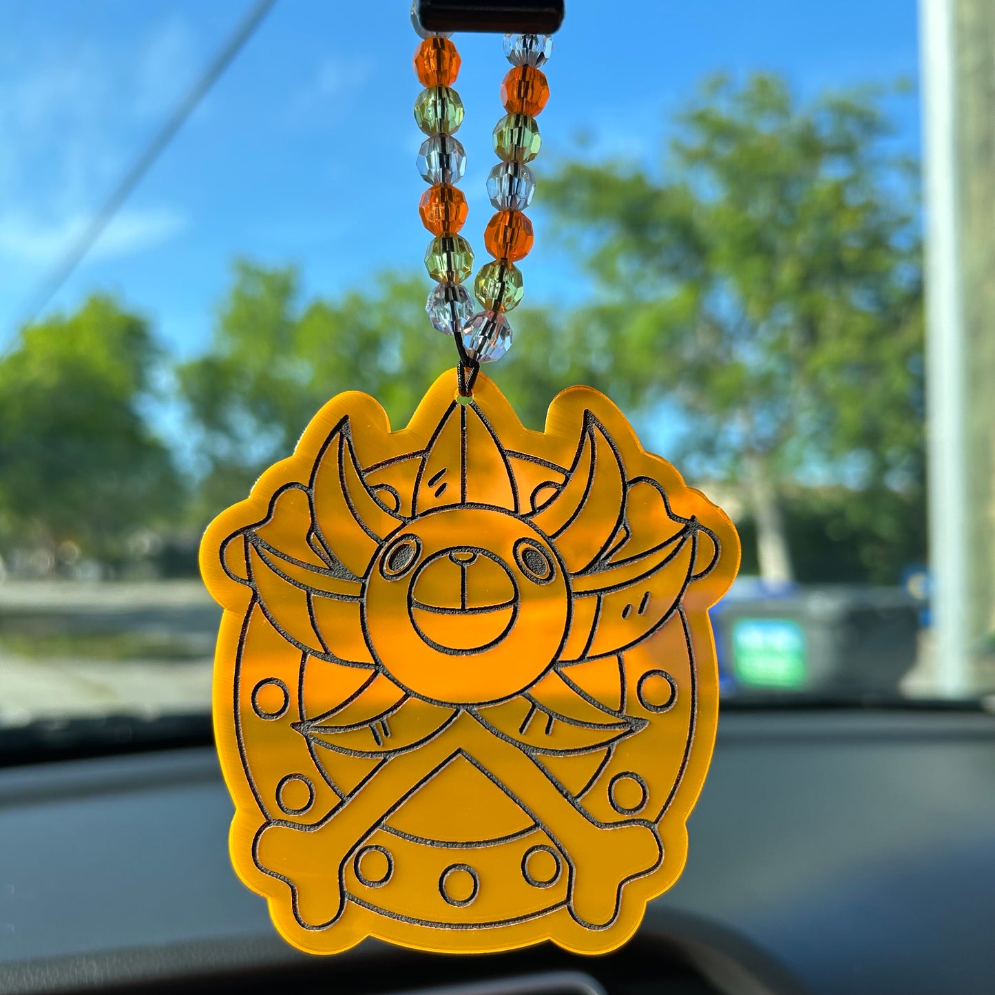 sunny car charm