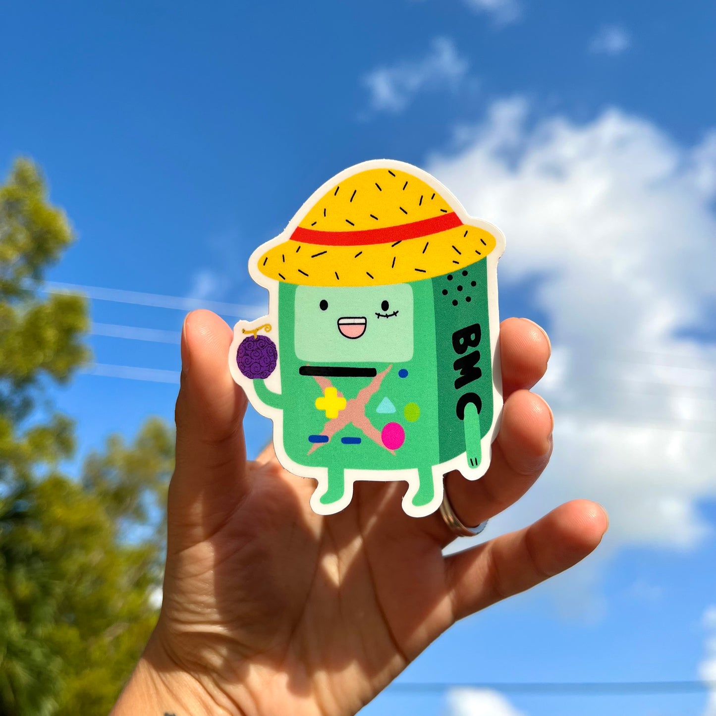 bmo x pirate sticker