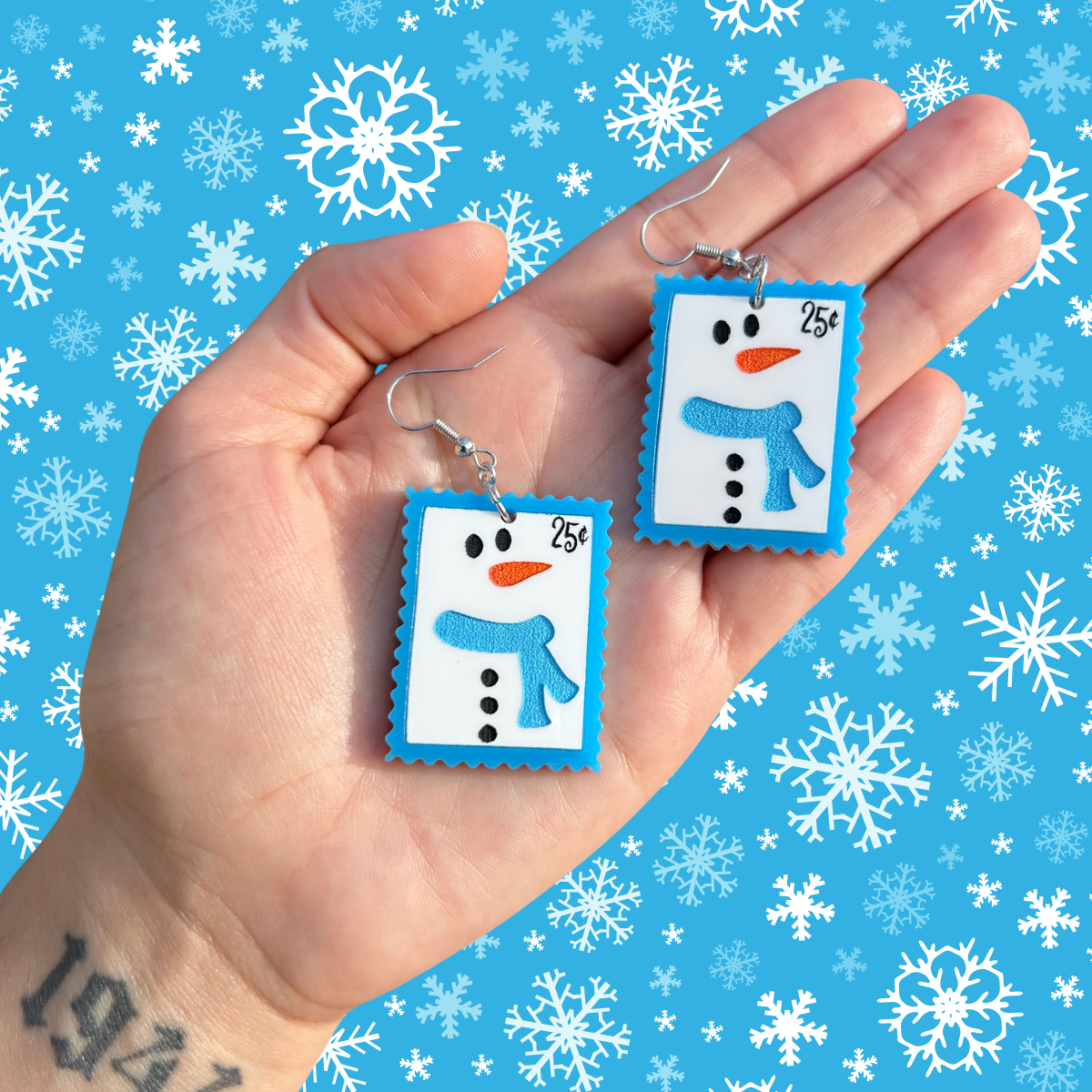snowman stamp