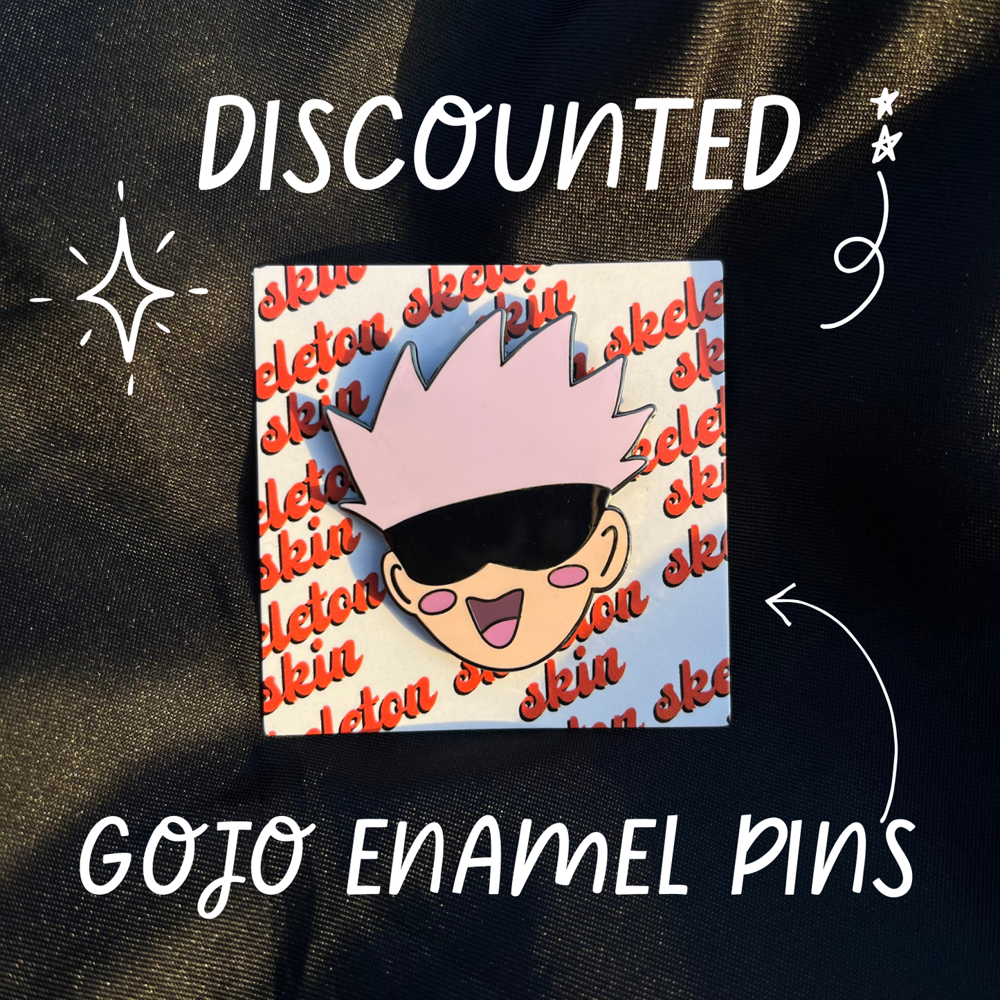 *FLAWED* gojo enamel pins