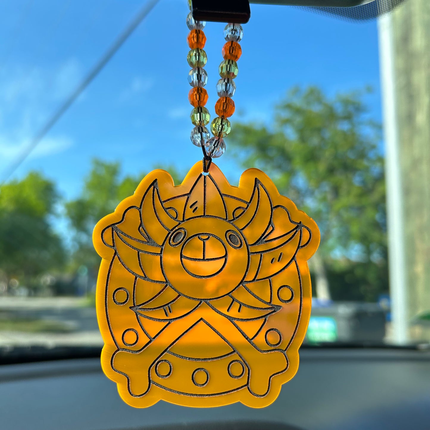 sunny car charm