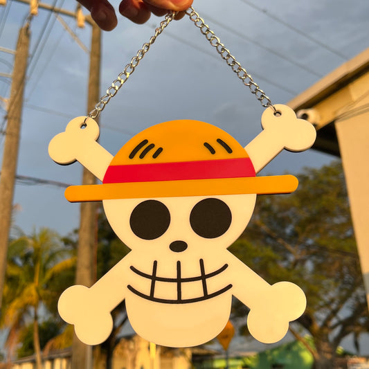 straw hat wall hanging