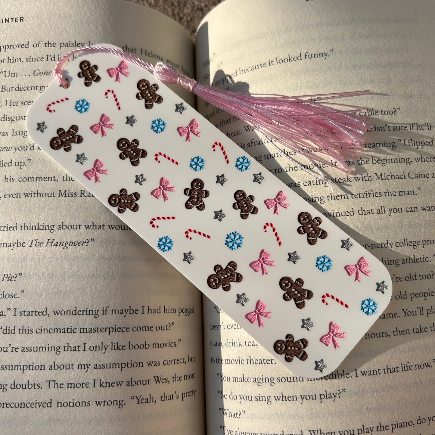 winter book mark