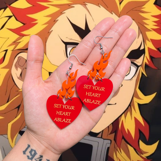 ablaze